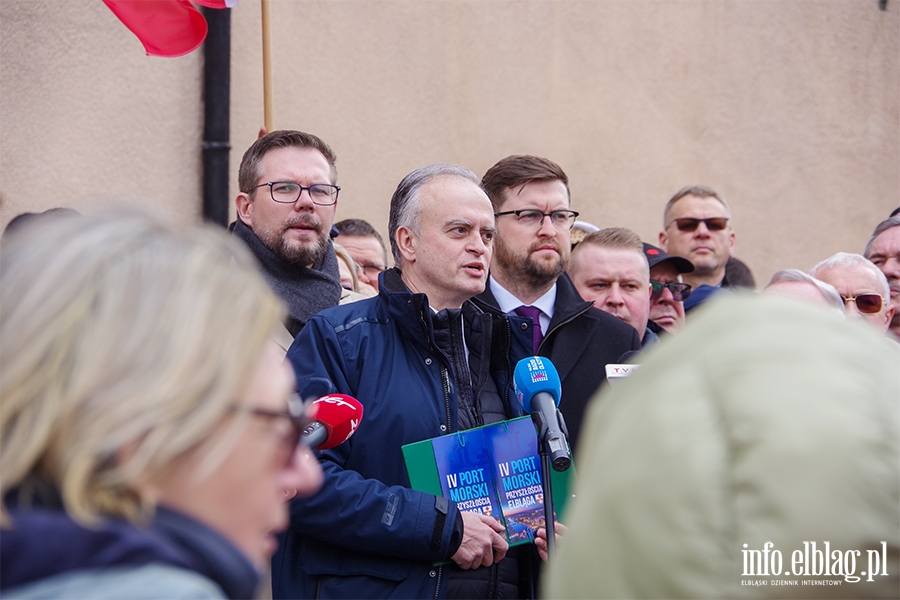 Zbierane s podpisy za przyjciem przez prezydenta Elblga finansowania na budow elblskiego portu, fot. 22