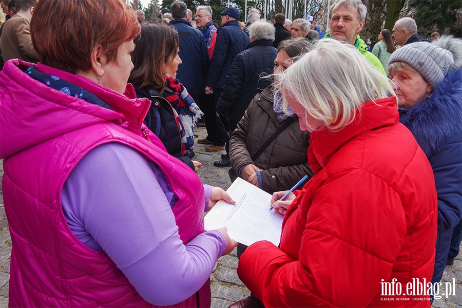 Zbierane s podpisy za przyjciem przez prezydenta Elblga finansowania na budow elblskiego portu, fot. 32