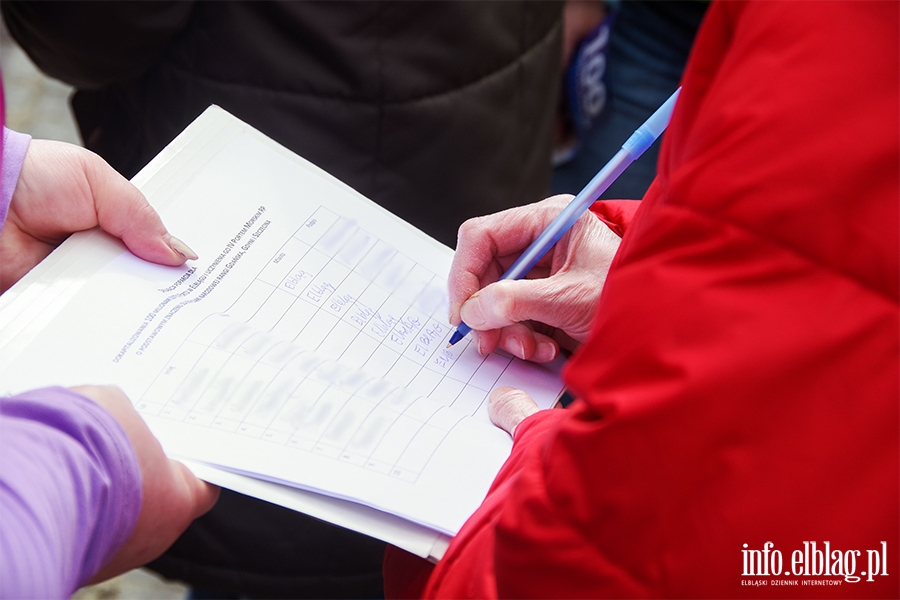 Zbierane s podpisy za przyjciem przez prezydenta Elblga finansowania na budow elblskiego portu, fot. 35