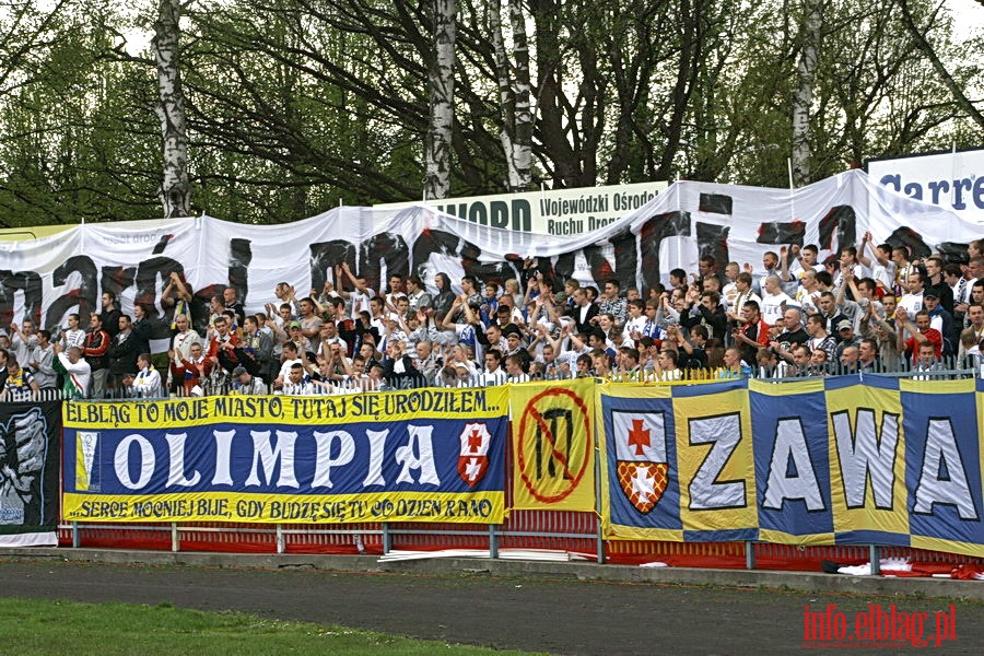 Mecz 28 kolejki II ligi: Olimpia Elbląg - Jeziorak Iława 1:0, fot. 8