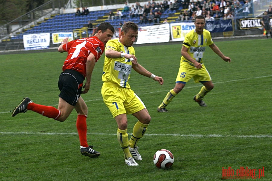 Mecz 28 kolejki II ligi: Olimpia Elblg - Jeziorak Iawa 1:0, fot. 15