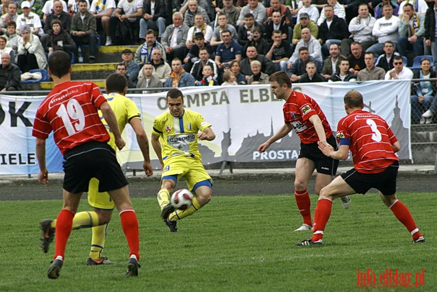 Mecz 28 kolejki II ligi: Olimpia Elblg - Jeziorak Iawa 1:0, fot. 16