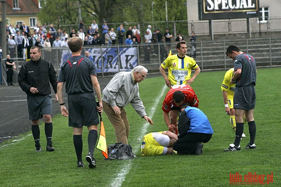 Mecz 28 kolejki II ligi: Olimpia Elblg - Jeziorak Iawa 1:0, fot. 26