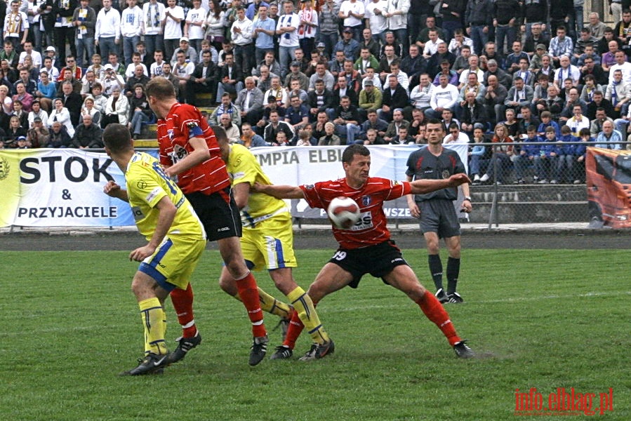 Mecz 28 kolejki II ligi: Olimpia Elblg - Jeziorak Iawa 1:0, fot. 27
