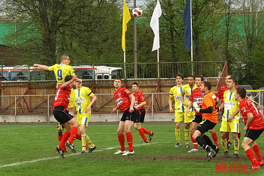 Mecz 28 kolejki II ligi: Olimpia Elblg - Jeziorak Iawa 1:0, fot. 34
