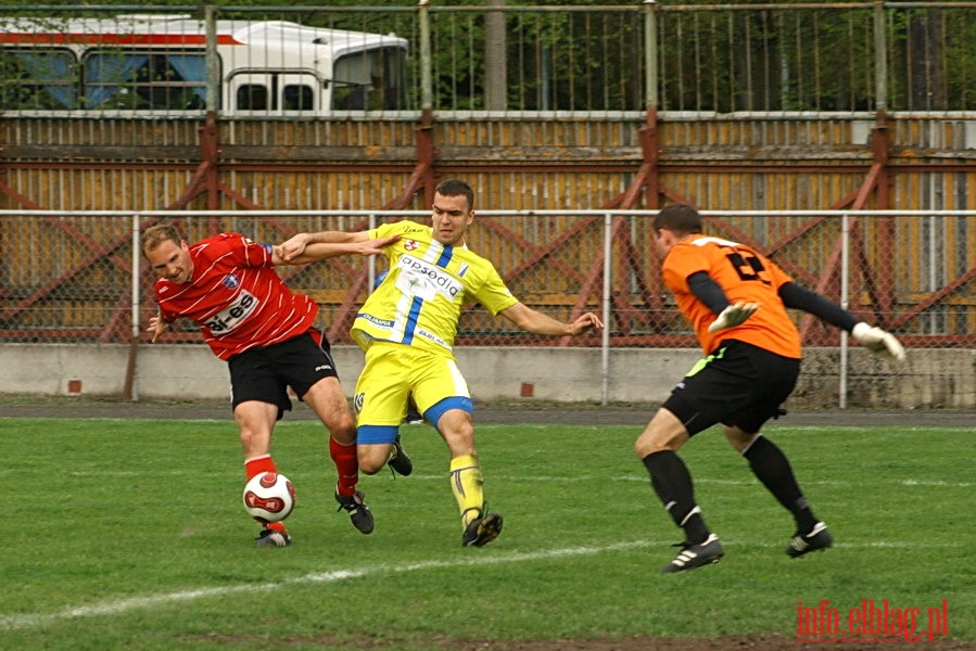 Mecz 28 kolejki II ligi: Olimpia Elblg - Jeziorak Iawa 1:0, fot. 42