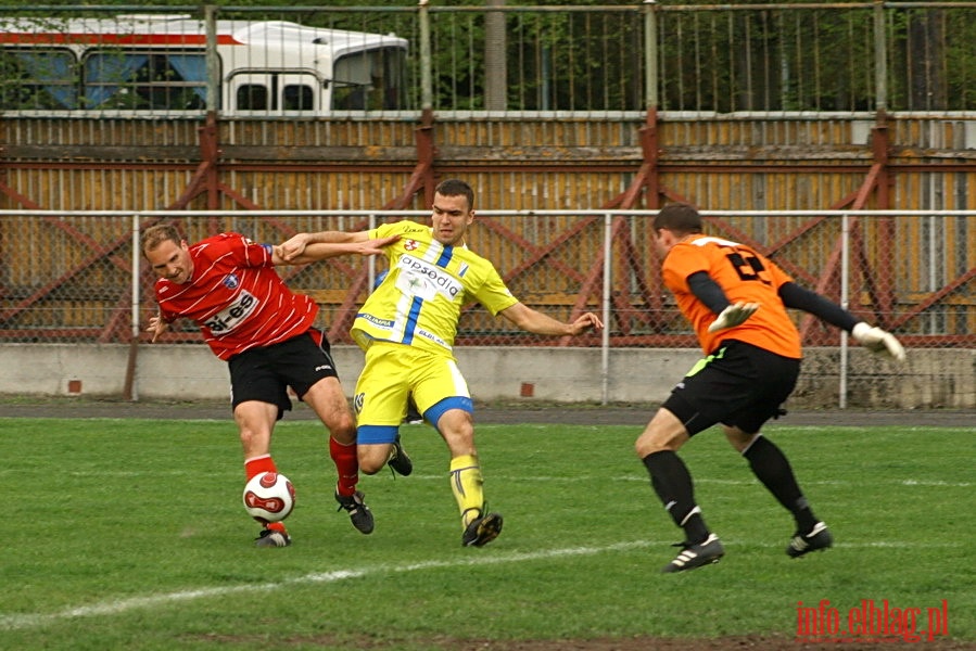 Mecz 28 kolejki II ligi: Olimpia Elblg - Jeziorak Iawa 1:0, fot. 42