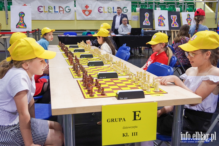 Elblg: Turniej szachowy. Rywalizowali uczniowie elblskich szk, fot. 14