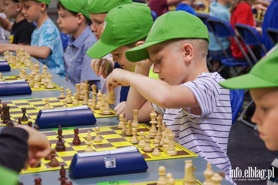 Elblg: Turniej szachowy. Rywalizowali uczniowie elblskich szk, fot. 45
