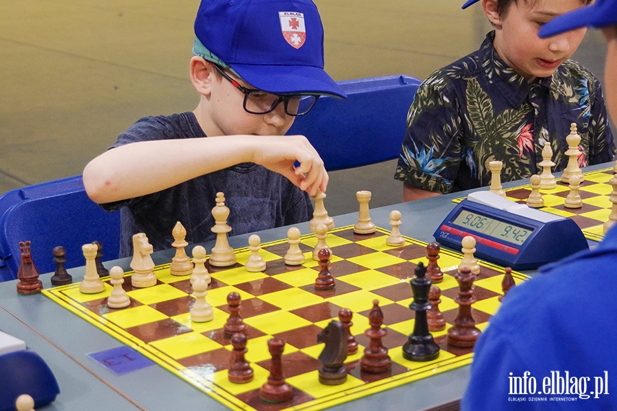 Elblg: Turniej szachowy. Rywalizowali uczniowie elblskich szk, fot. 47
