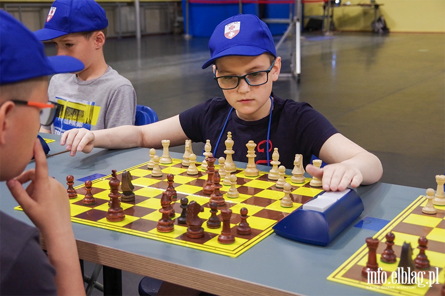 Elblg: Turniej szachowy. Rywalizowali uczniowie elblskich szk, fot. 48