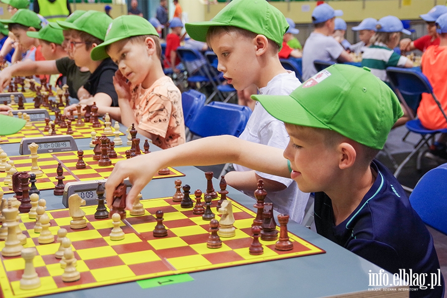 Elblg: Turniej szachowy. Rywalizowali uczniowie elblskich szk, fot. 50