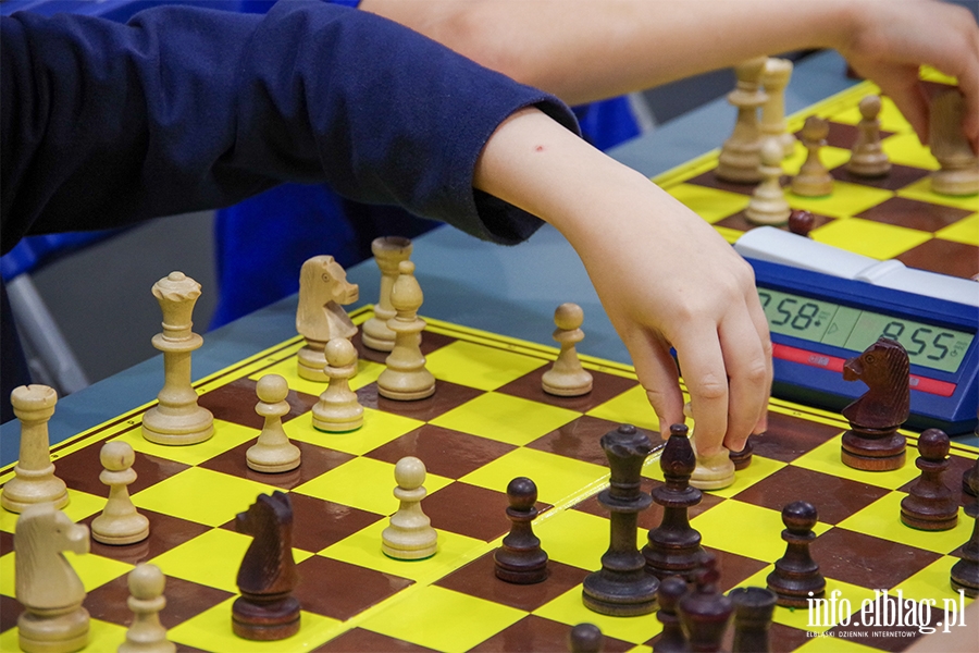 Elblg: Turniej szachowy. Rywalizowali uczniowie elblskich szk, fot. 51