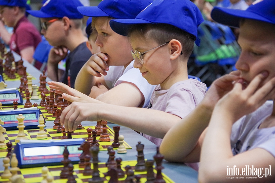 Elblg: Turniej szachowy. Rywalizowali uczniowie elblskich szk, fot. 52