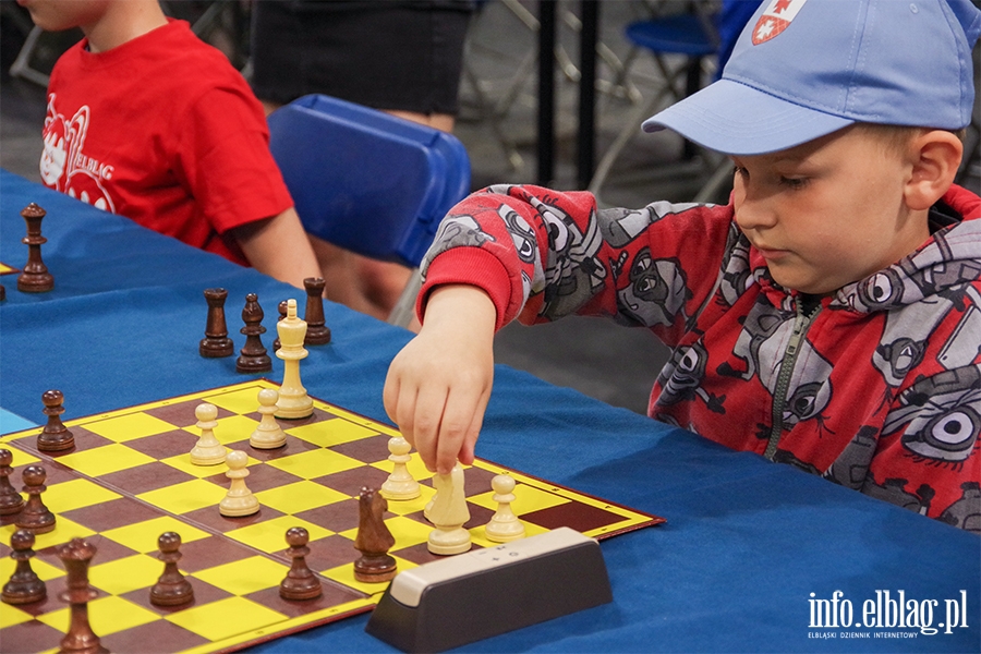 Elblg: Turniej szachowy. Rywalizowali uczniowie elblskich szk, fot. 55
