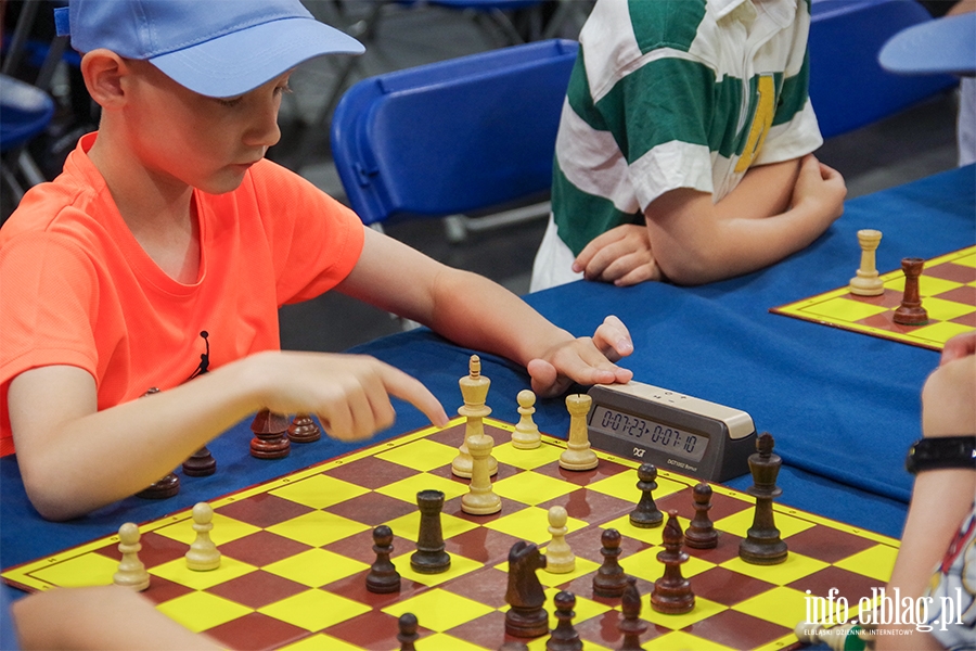 Elblg: Turniej szachowy. Rywalizowali uczniowie elblskich szk, fot. 56