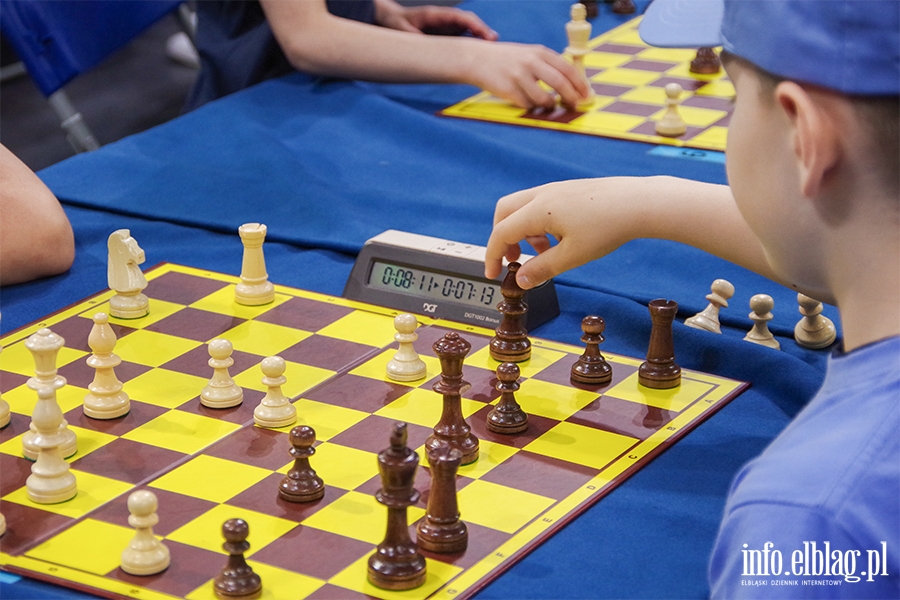 Elblg: Turniej szachowy. Rywalizowali uczniowie elblskich szk, fot. 57