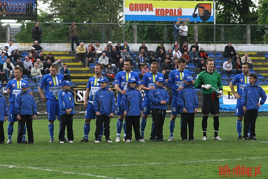 Mecz 26 kolejki II ligi: Olimpia Elbląg - Przebój Wolbrom 1-0, fot. 1