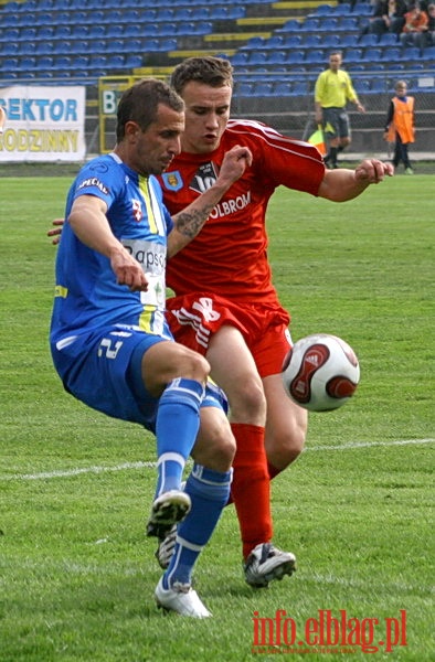 Mecz 26 kolejki II ligi: Olimpia Elbląg - Przebój Wolbrom 1-0, fot. 5
