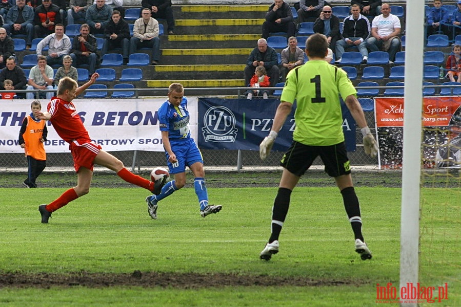 Mecz 26 kolejki II ligi: Olimpia Elbląg - Przebój Wolbrom 1-0, fot. 7