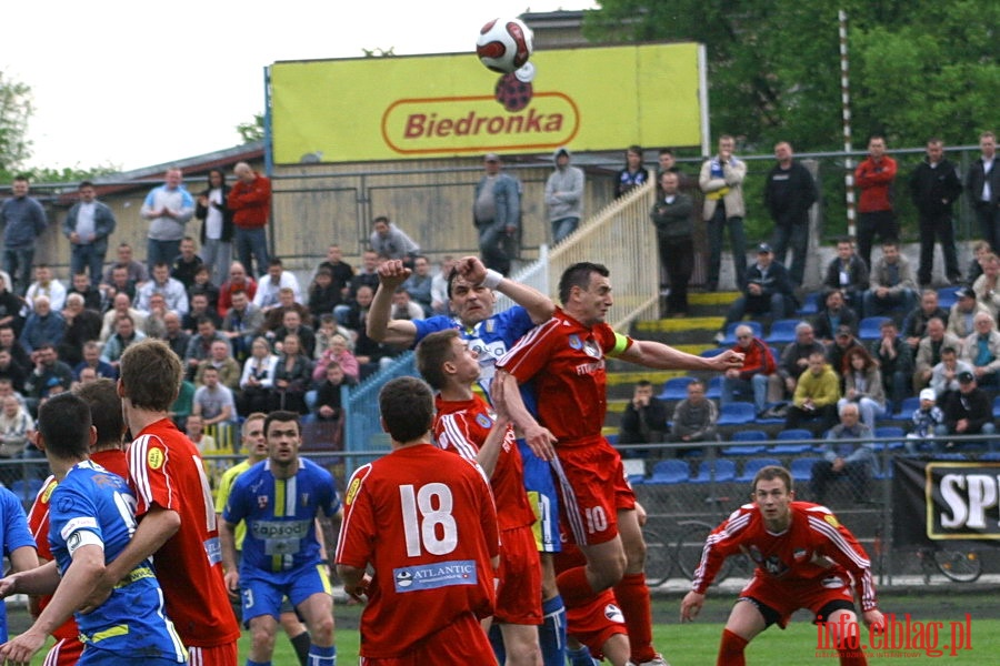 Mecz 26 kolejki II ligi: Olimpia Elbląg - Przebój Wolbrom 1-0, fot. 20