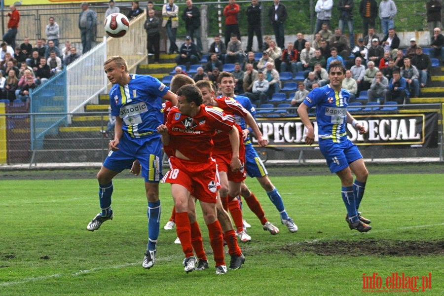 Mecz 26 kolejki II ligi: Olimpia Elbląg - Przebój Wolbrom 1-0, fot. 25