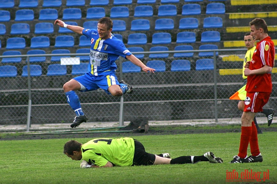 Mecz 26 kolejki II ligi: Olimpia Elbląg - Przebój Wolbrom 1-0, fot. 40