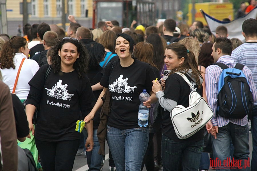 Juwenalia 2010 - Przemarsz studentw PWSZ ulicami miasta, fot. 18