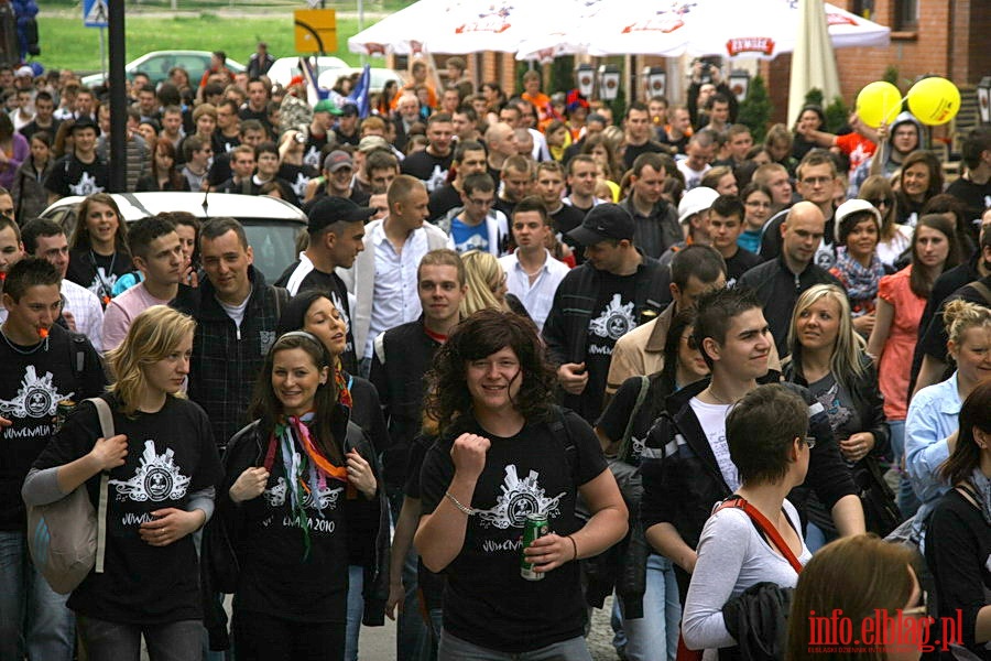 Juwenalia 2010 - Przemarsz studentw PWSZ ulicami miasta, fot. 34