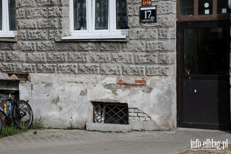 Zaniedbane ulice Elbląga: Jaśminowa, Lubraniecka, Poprzeczna, fot. 6