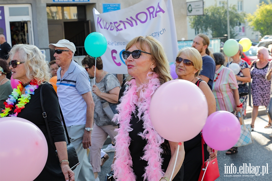 Seniorzy przejęli Elbląg. Przemarsz na początek tygodnia pełnego atrakcji , fot. 42