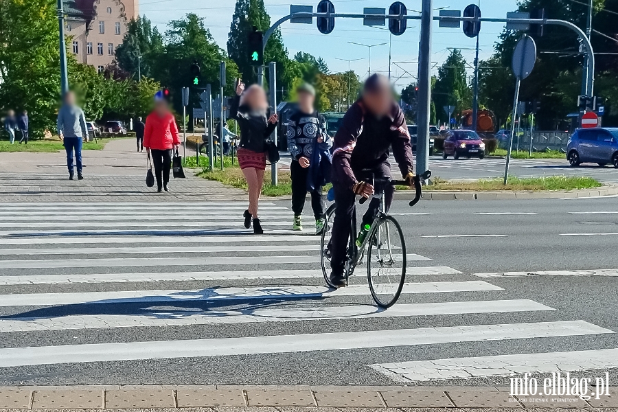 Rowerzyści łamiący przepisy, fot. 5