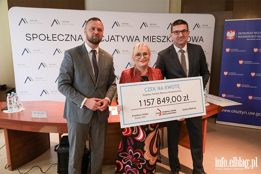 Wręczenie czeków gminom w ramach Społecznej Inicjatywy Mieszkaniowej, fot. 32