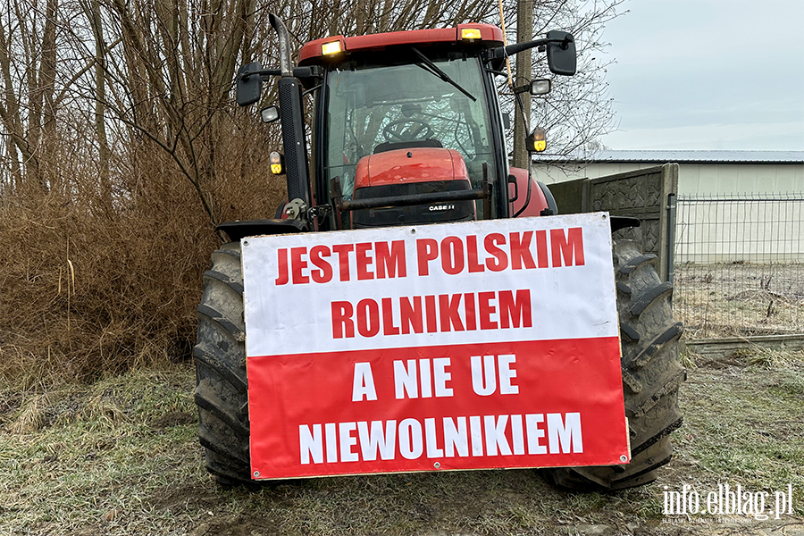 "Chłopski bunt" sparaliżował miasto. Rolnicy protestują na ulicach Elbląga, fot. 11
