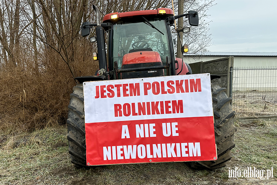 "Chopski bunt"sparaliowa miasto. Rolnicy protestuj na ulicachElblga, fot. 11