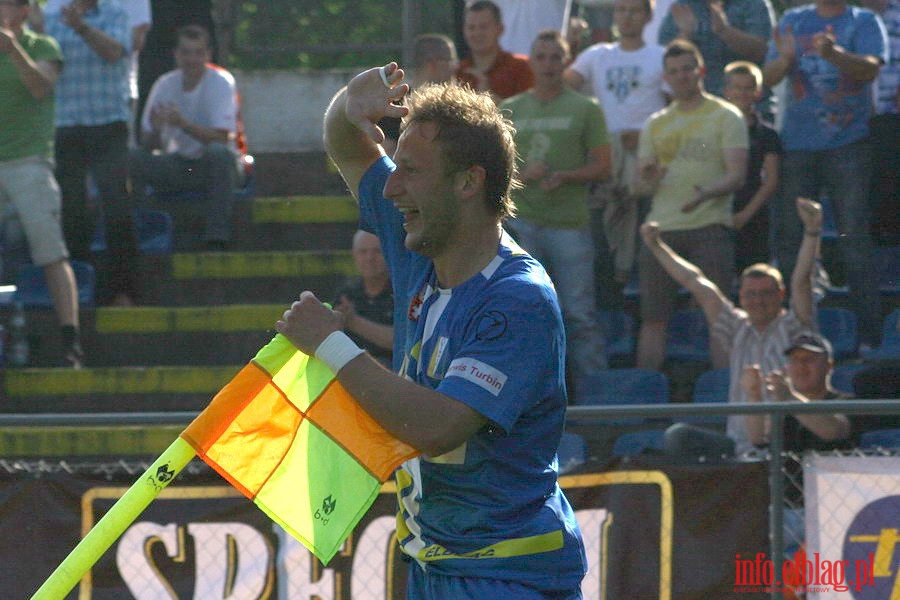 Mecz 34 kolejki II ligi: Olimpia Elbląg - Okocimski Brzesko 3:1, fot. 13