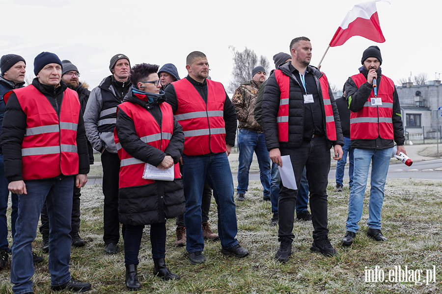 "Chłopski bunt" sparaliżował miasto. Rolnicy protestują na ulicach Elbląga, fot. 54