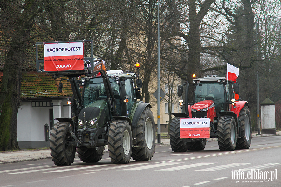 "Chopski bunt"sparaliowa miasto. Rolnicy protestuj na ulicachElblga, fot. 89