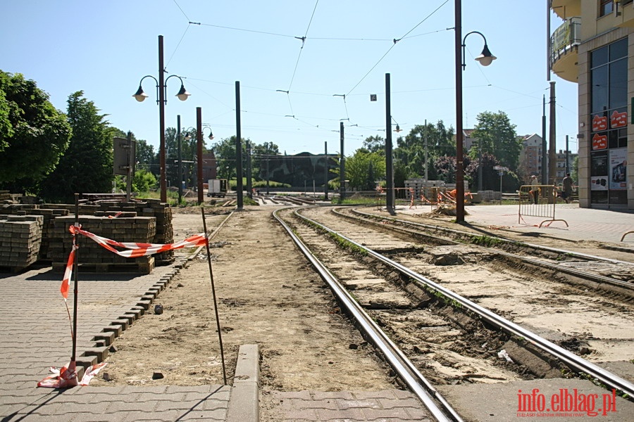 Zamknicie trakcji tramwajowej w zwizku z przebudow ul. Grota Roweckiego, fot. 1