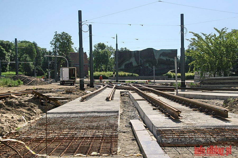 Zamknicie trakcji tramwajowej w zwizku z przebudow ul. Grota Roweckiego, fot. 2