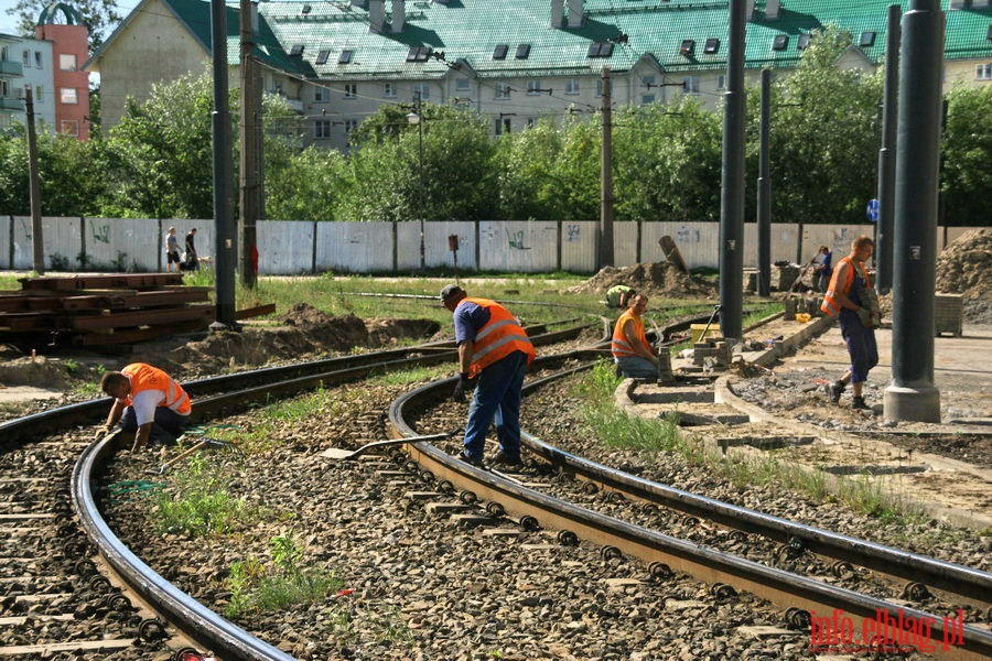 Zamknicie trakcji tramwajowej w zwizku z przebudow ul. Grota Roweckiego, fot. 3