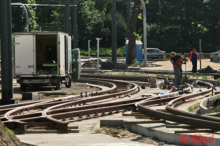 Zamknicie trakcji tramwajowej w zwizku z przebudow ul. Grota Roweckiego, fot. 4