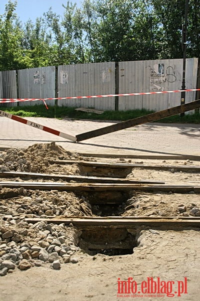 Zamknięcie trakcji tramwajowej w związku z przebudową ul. Grota Roweckiego, fot. 6