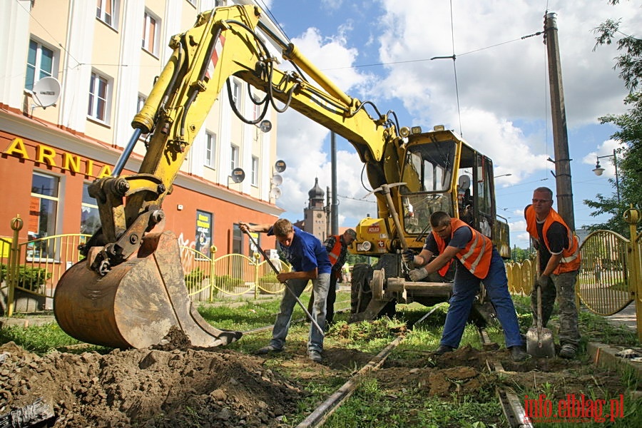 Zamknicie trakcji tramwajowej w zwizku z przebudow ul. Grota Roweckiego, fot. 7