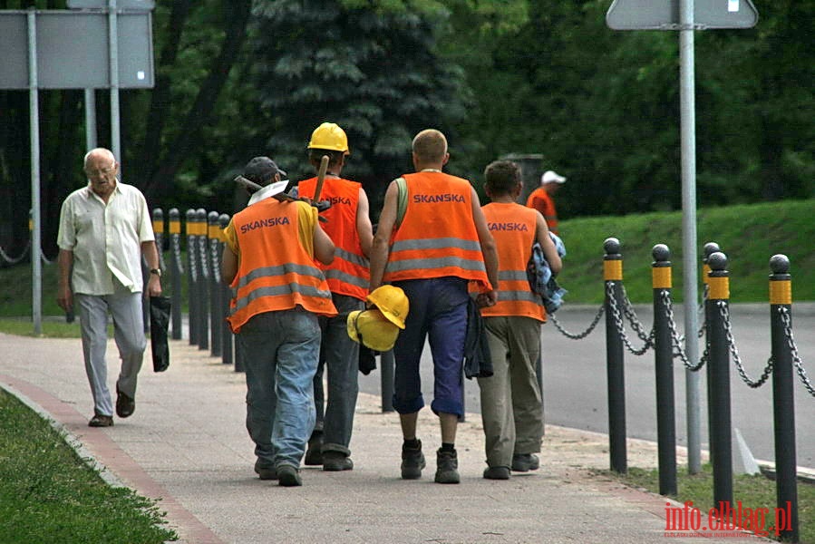 Zamknicie trakcji tramwajowej w zwizku z przebudow ul. Grota Roweckiego, fot. 25