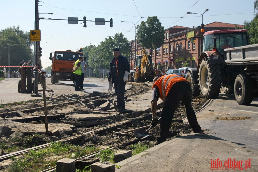 Remont wyeksploatowanych łuków torowych w rejonie Placu Grunwaldzkiego, fot. 10