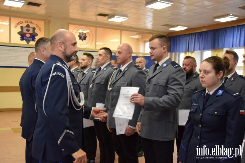 Uroczystość w Komendzie Miejskiej Policji w Elblągu, fot. 18