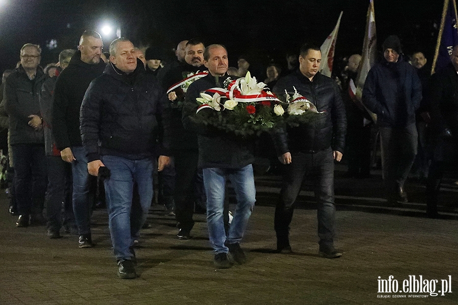 Obchody 54. rocznicy Grudnia'70 w Elblągu - Region Elbląski NSZZ "Solidarność", fot. 40