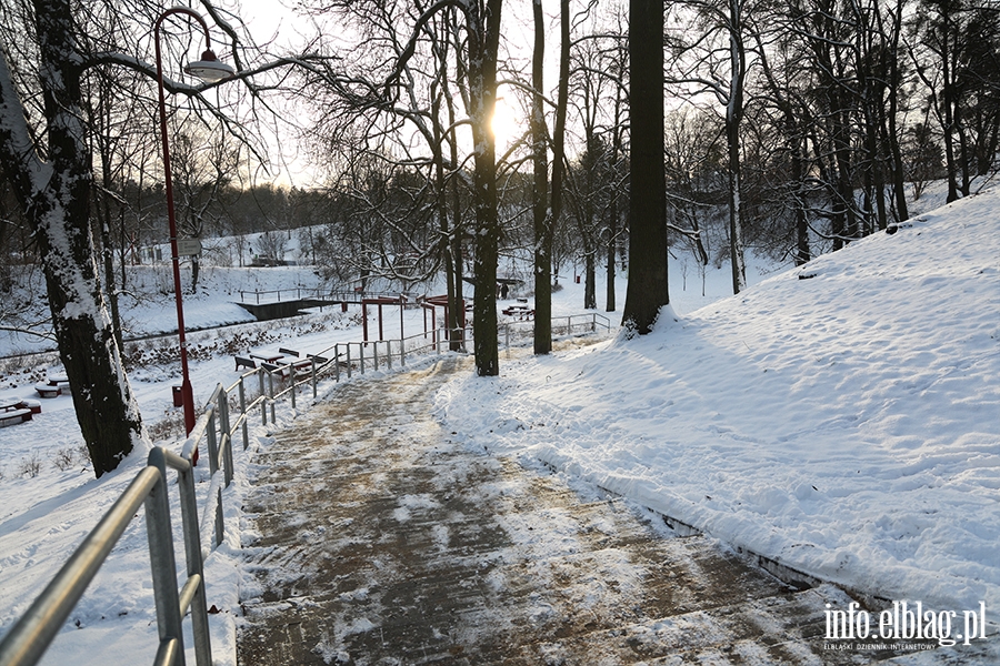 Elbląg- Pierwszy śnieg tej zimy, fot. 28