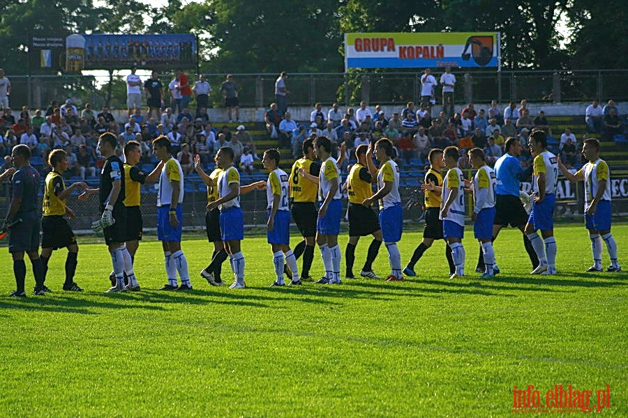 Mecz 2 kolejki II ligi: Olimpia Elblg - Start Otwock 1:1, fot. 1